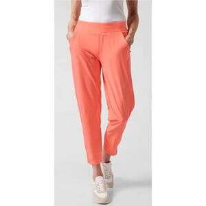 Athleta Brooklyn Ankle pants coral athletic exersize sz 16 tall WP249